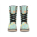 Retro Air Balloon Pattern Print Winter Boots