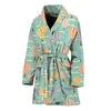 Retro Air Balloon Pattern Print Women's Bathrobe