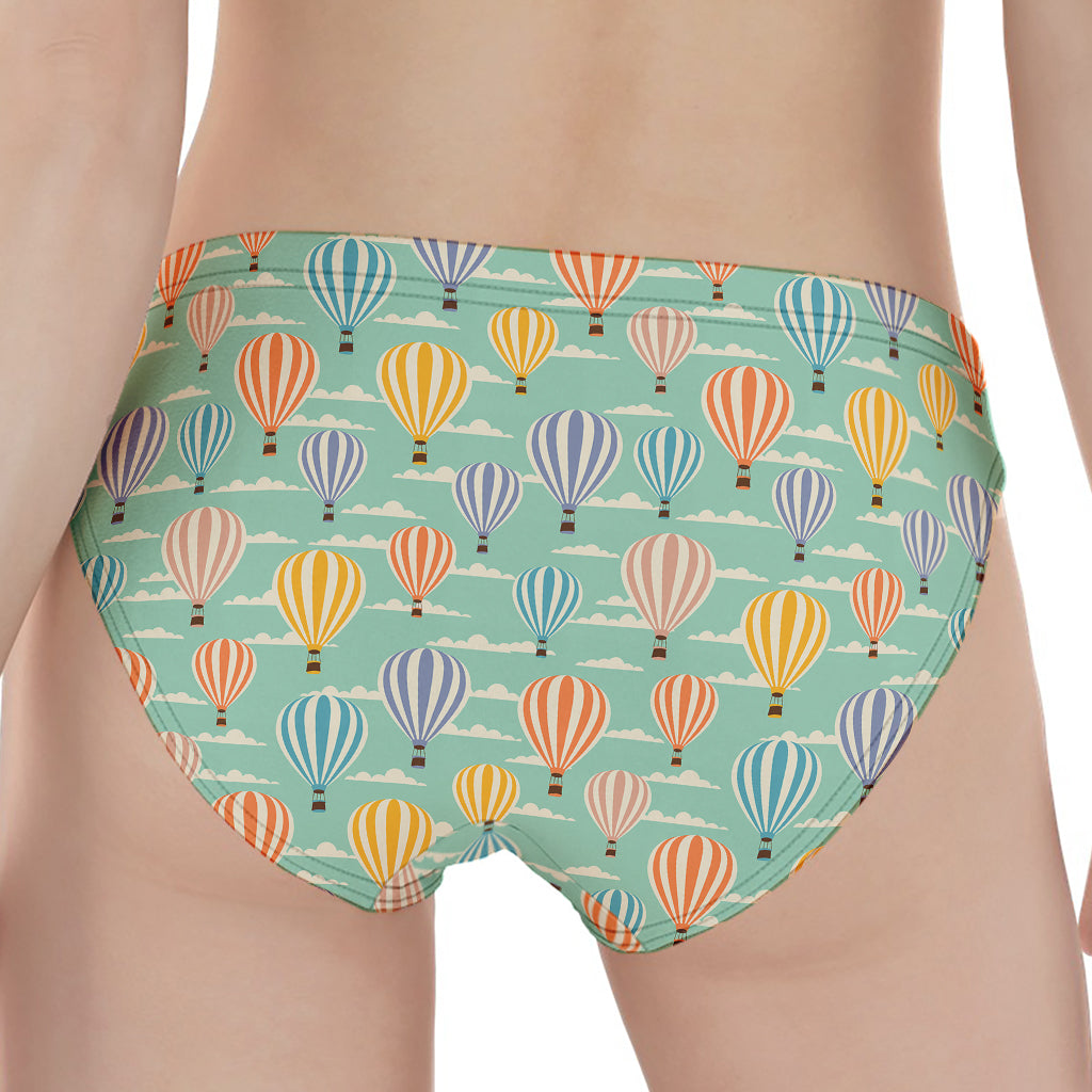 Retro Air Balloon Pattern Print Women's Panties