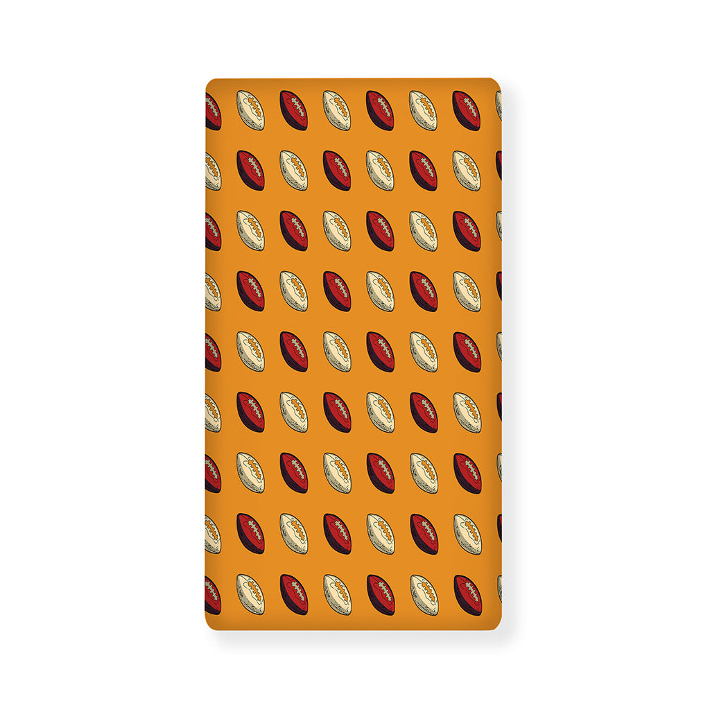 Retro American Football Ball Print Baby Crib Sheet