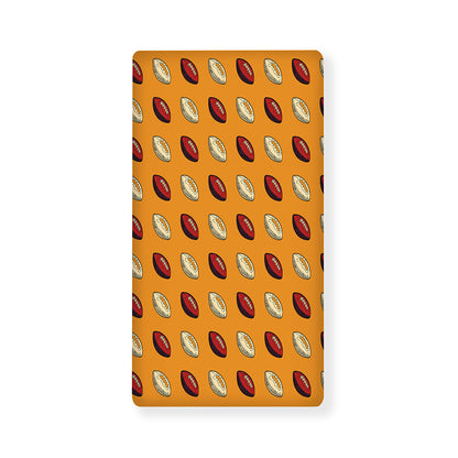 Retro American Football Ball Print Baby Crib Sheet