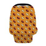 Retro American Football Ball Print Baby Seat Cover