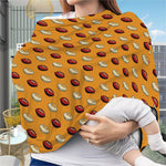 Retro American Football Ball Print Baby Seat Cover