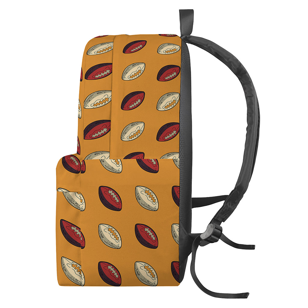 Retro American Football Ball Print Backpack