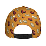 Retro American Football Ball Print Baseball Cap