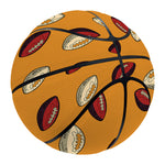 Retro American Football Ball Print Basketball