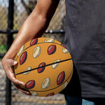 Retro American Football Ball Print Basketball