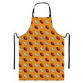 Retro American Football Ball Print Bib Apron With Pocket