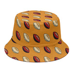 Retro American Football Ball Print Bucket Hat