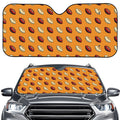 Retro American Football Ball Print Car Windshield Sun Shade