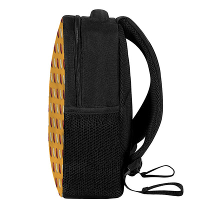 Retro American Football Ball Print Casual Backpack