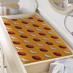 Retro American Football Ball Print Changing Pad Cover