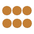 Retro American Football Ball Print Coaster Set