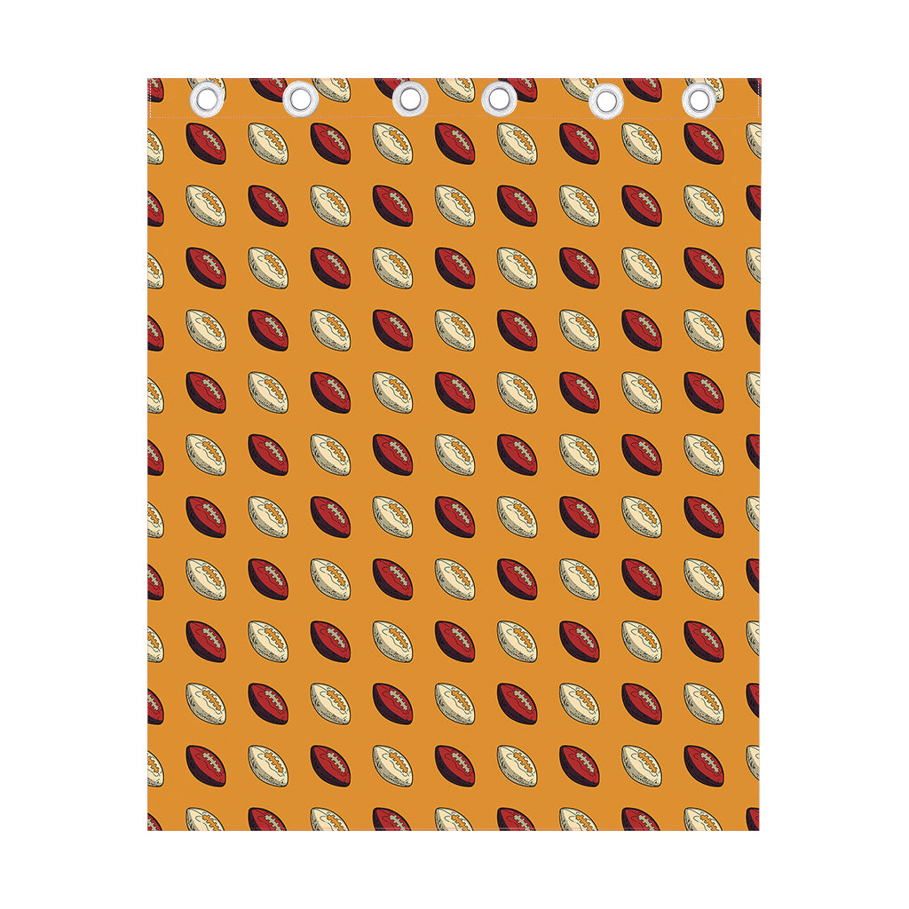 Retro American Football Ball Print Curtain