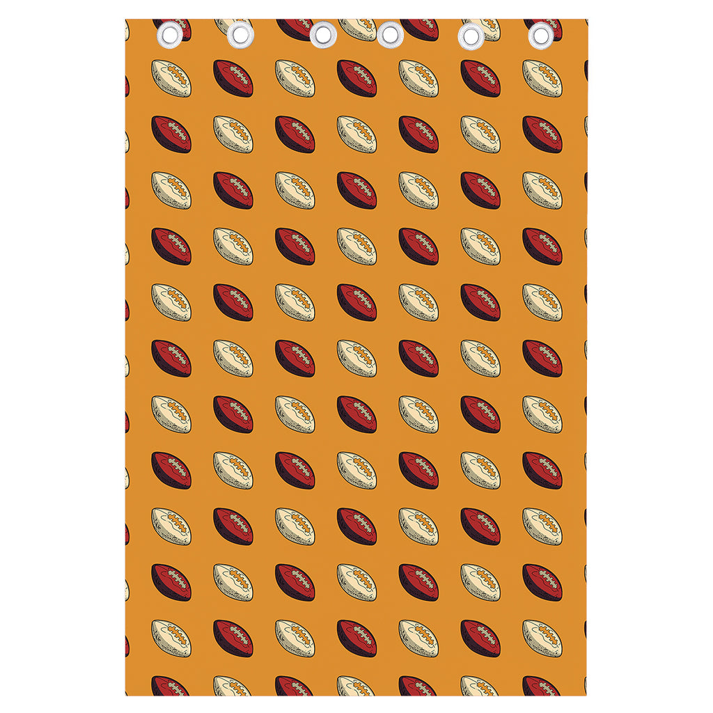 Retro American Football Ball Print Curtain