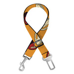 Retro American Football Ball Print Dog Seat Belt
