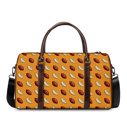 Retro American Football Ball Print Duffle Bag
