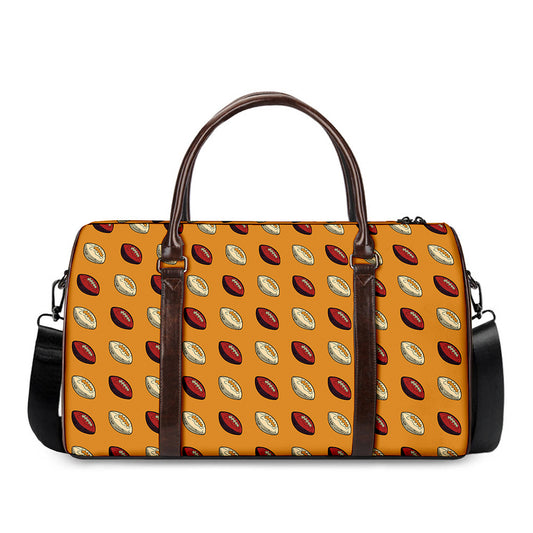 Retro American Football Ball Print Duffle Bag