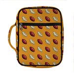 Retro American Football Ball Print Front Pocket Bible Bag