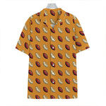 Retro American Football Ball Print Hawaiian Shirt
