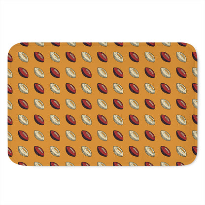 Retro American Football Ball Print Indoor Door Mat