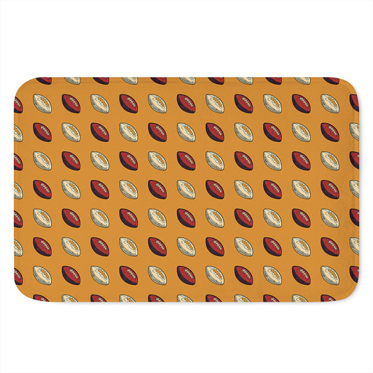 Retro American Football Ball Print Indoor Door Mat