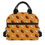 Retro American Football Ball Print Insulated Lunch Bag