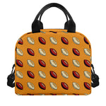 Retro American Football Ball Print Insulated Lunch Bag