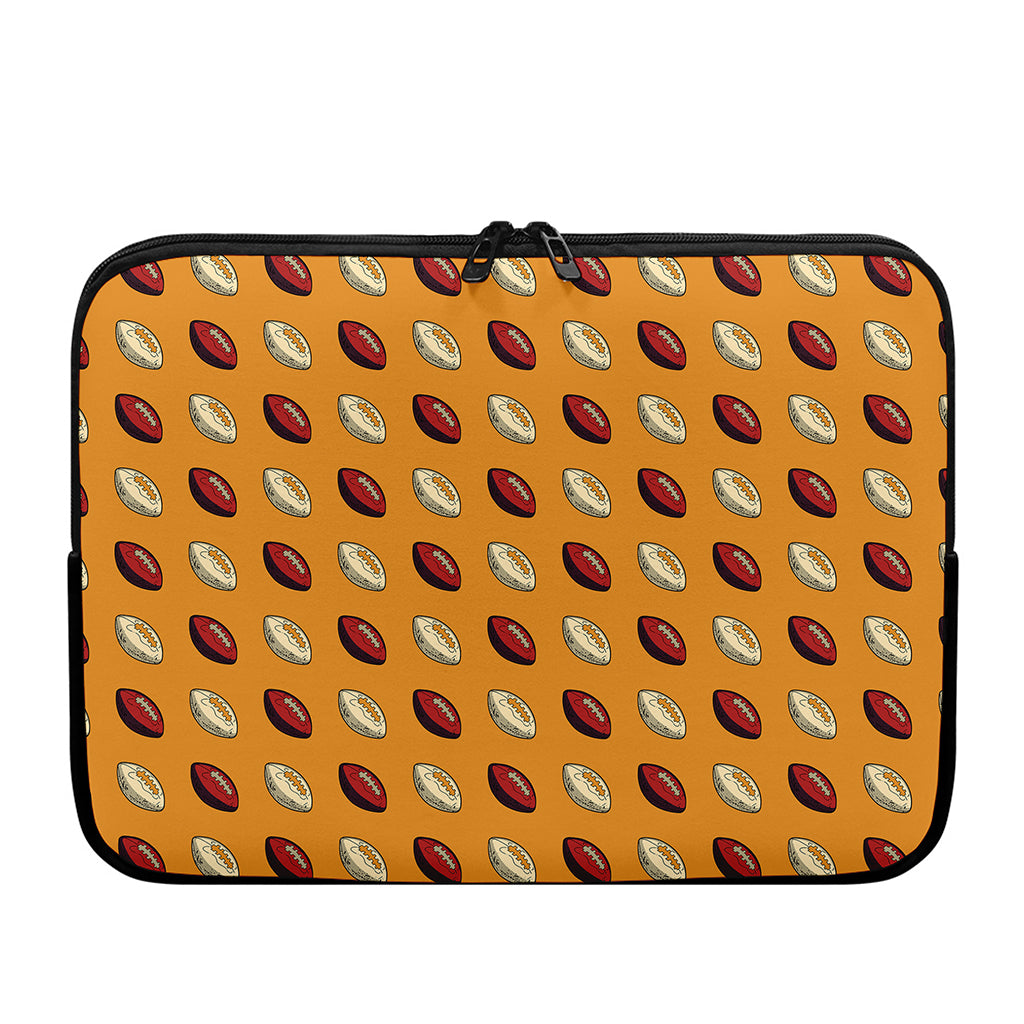Retro American Football Ball Print Laptop Sleeve