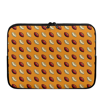 Retro American Football Ball Print Laptop Sleeve