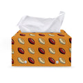 Retro American Football Ball Print Leather Tissue Box Cover