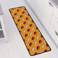 Retro American Football Ball Print Long Kitchen Mat