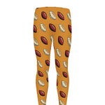 Retro American Football Ball Print Men's leggings