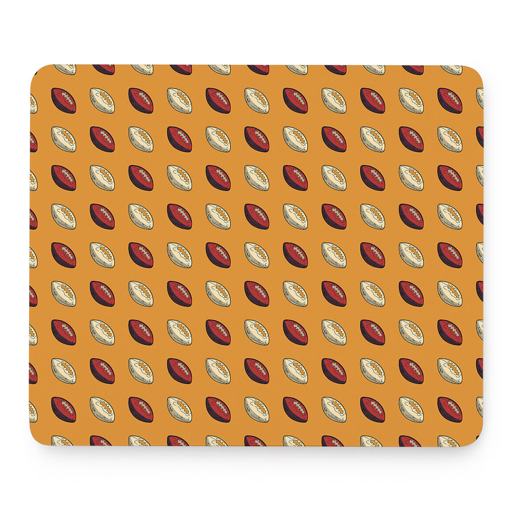 Retro American Football Ball Print Mouse Pad