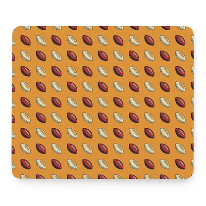 Retro American Football Ball Print Mouse Pad