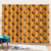 Retro American Football Ball Print Pencil Pleat Curtains