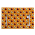 Retro American Football Ball Print Placemat