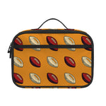 Retro American Football Ball Print Portable Lunch Bag
