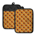 Retro American Football Ball Print Pot Holders With Pocket