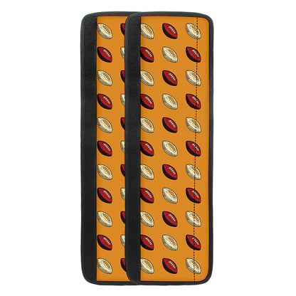 Retro American Football Ball Print Refrigerator Handle Covers