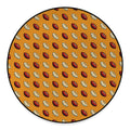 Retro American Football Ball Print Round Floor Mat
