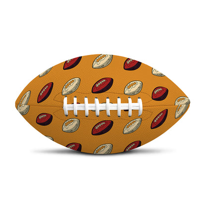 Retro American Football Ball Print Rugby Ball