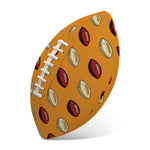 Retro American Football Ball Print Rugby Ball