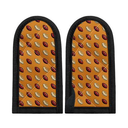 Retro American Football Ball Print Skillet Handle Cover