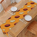 Retro American Football Ball Print Table Runner