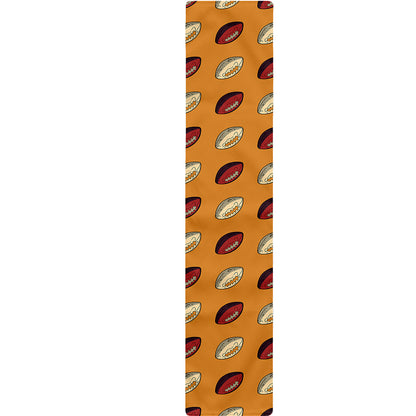 Retro American Football Ball Print Table Runner