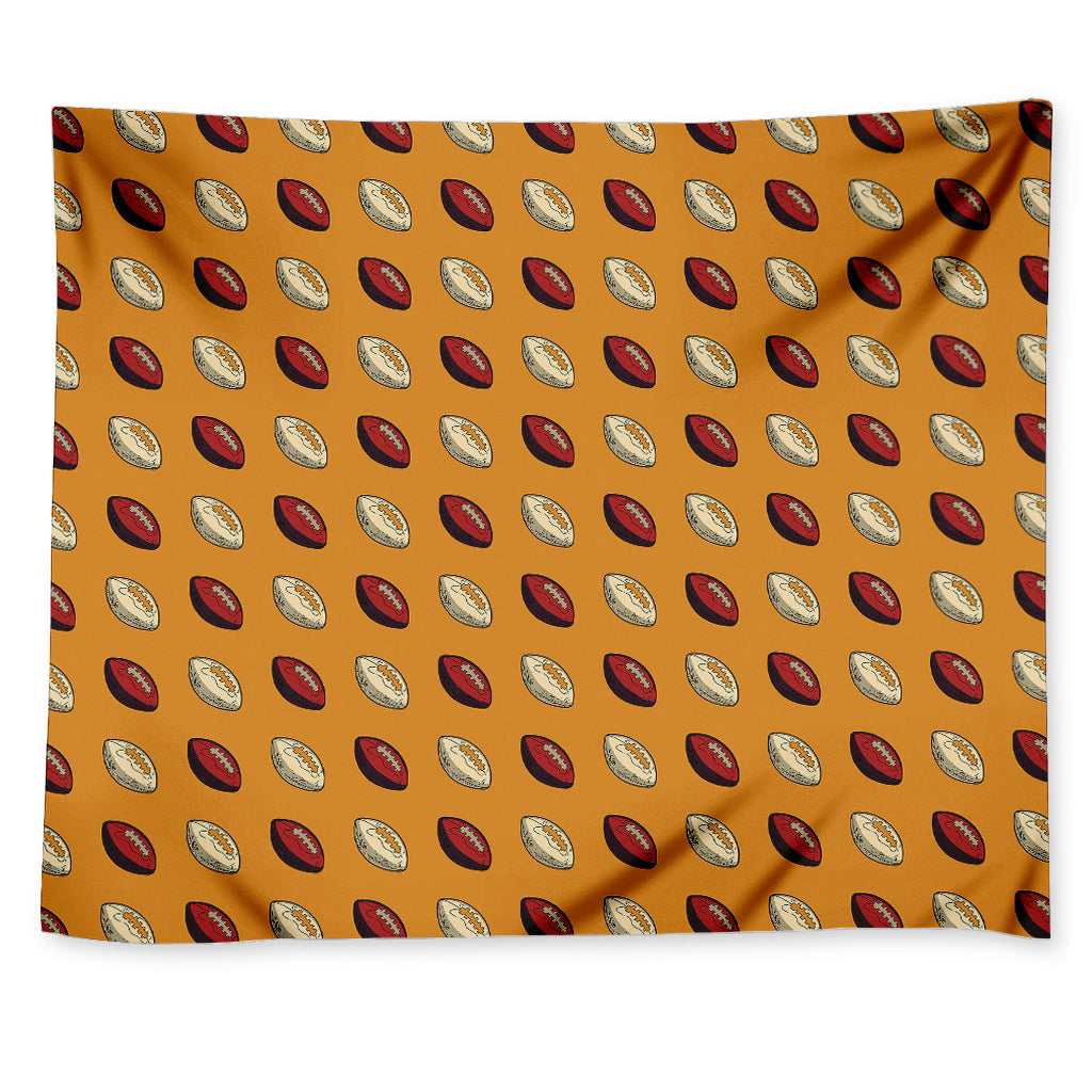 Retro American Football Ball Print Tapestry