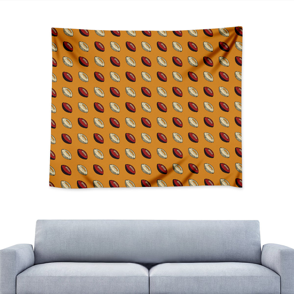 Retro American Football Ball Print Tapestry