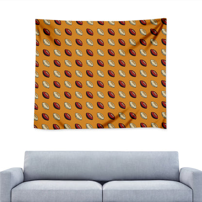 Retro American Football Ball Print Tapestry