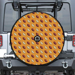 Retro American Football Ball Print Tire Cover With Camera Hole